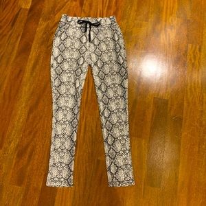 PJ Salvage snakeskin pants